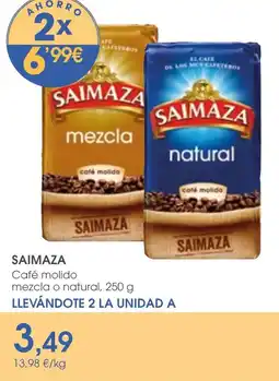 Supermercados Plaza SAIMAZA Café molido mezcla o natural oferta