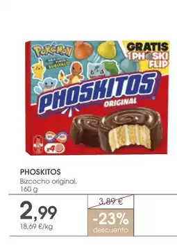 Supermercados Plaza PHOSKITOS Bizcocho original oferta