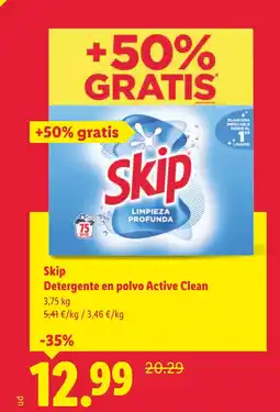 Lidl SKIP Detergente en polvo Active Clean oferta