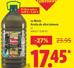 Lidl LA MASIA Aceite de oliva intenso oferta