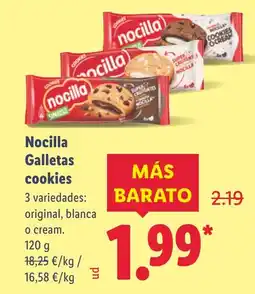 Lidl NOCILLA Galletas cookies oferta