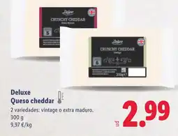 Lidl DELUXE Queso cheddar oferta