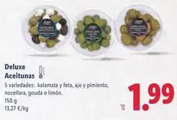 Lidl DELUXE Aceitunas oferta
