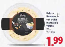 Lidl DELUXE Hummus con trufas blancas de verano oferta