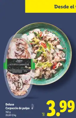 Lidl DELUXE Carpaccio de pulpo oferta