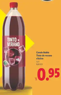 Lidl Conde Noble Tinto de verano clásico oferta
