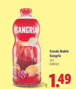 Lidl SANGRIA Conde Noble oferta