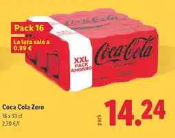 Lidl Coca Cola Zero oferta