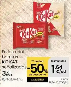 Eroski Kit kat - en las mini barritas oferta