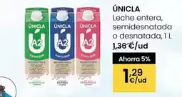 Eroski Unicla - leche entera, semidesnatada o desnatada oferta