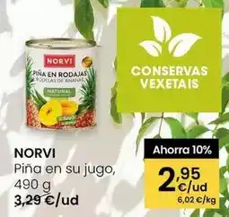 Eroski Norvi - piña en su jugo oferta