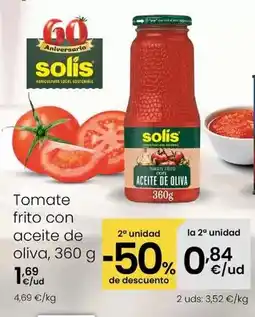 Eroski Solís - tomate frito con aceite de oliva oferta