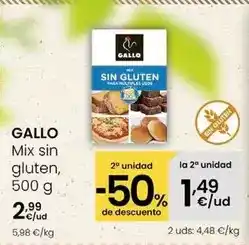 Eroski Gallo - mix sin gluten oferta
