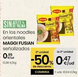 Eroski Maggi - en los noodles orientales fusian oferta