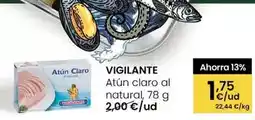 Eroski Vigilante - atun claro al natural oferta