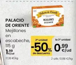 Eroski Palacio de oriente - mejillones en escabeche oferta