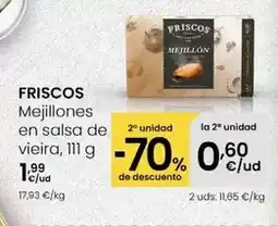 Eroski Friscos - mejillones en salsa de vieira oferta