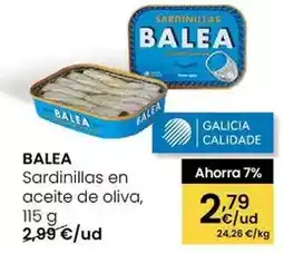 Eroski Balea - sardinillas en aceite de oliva oferta