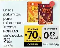 Eroski Popitas - en las palomitas para microondas xtreme oferta