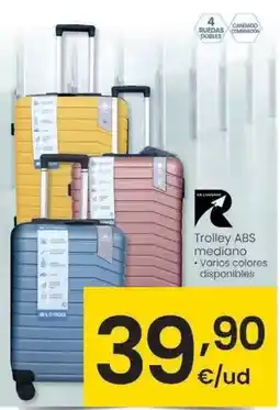 Eroski Luggage - trolley abs mediano oferta