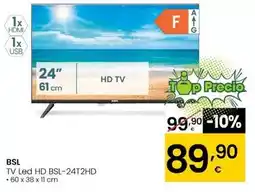 Eroski Bsl - tv led hd bsl-24t2hd oferta