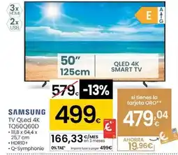 Eroski Samsung - tv qled 4k tq50q60d oferta