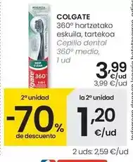 Eroski Colgate - cepillo dental 360° medio oferta