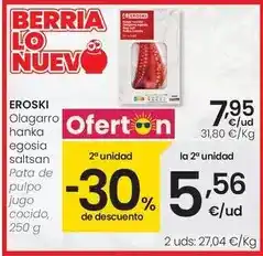 Eroski Eroski - pata de pulpo jugo cocido oferta