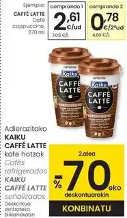 Eroski Kaiku - caffe latte/ cafe cappuccino oferta
