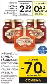 Eroski La vieja fábrica - mermelada de fresa diet oferta