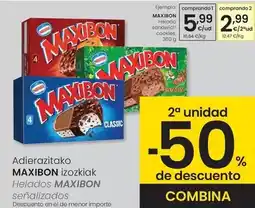 Eroski Nestlé - maxibon helados sandwich cookies oferta