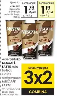 Eroski Nescafé - cafe con leche con sabor baileys oferta