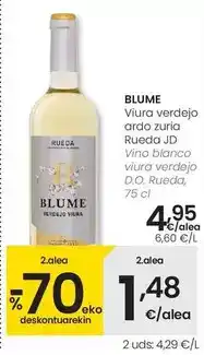 Eroski Blume - vino blanco viura verdejo d.o. rueda oferta