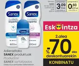 Eroski Sanex - gel de ducha cuidado exp prot oferta