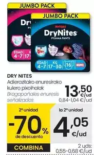 Eroski Drynites - bragapanales enuresis senalizados oferta