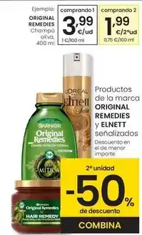 Eroski Garnier - original remedies champu oliva oferta