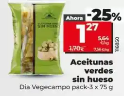 Dia Dia vegecampo - aceitunas verdas sin hueso oferta