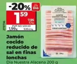 Dia Dia nuestra alacena - jamón cocido reducido de sal en finas lonchas oferta