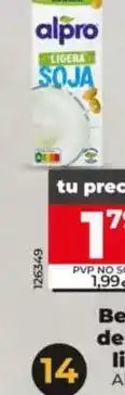 Dia Alpro - bebida de soja ligera oferta