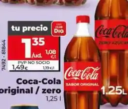 Dia Coca-cola - original 1,25 l oferta