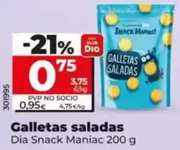 Dia Dia snack maniac - galletas saladas 200 g oferta