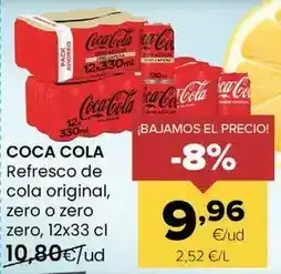 Autoservicios Familia Coca-cola - refresco de cola original, zero o zero zero oferta
