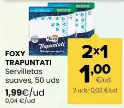 Autoservicios Familia Foxy - trapuntati servilletas suaves oferta