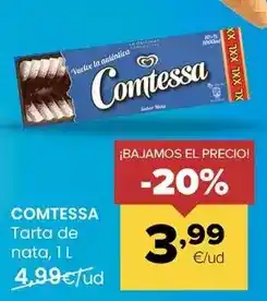 Autoservicios Familia Comtessa - tarta de nata oferta