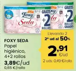Autoservicios Familia Foxy - seda papel higienico 4+2 rollos oferta