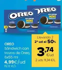 Autoservicios Familia Oreo - sandwich con trozos oferta