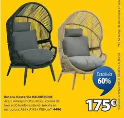 JYSK Butaca d'exterior halvrebene oferta
