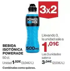 Hipercor Powerade - bebida isotónica oferta