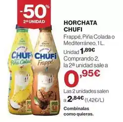 Hipercor Chufi - horchata oferta