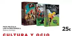 Hipercor Santiago - pack pelicula los futbolísimos 2 oferta